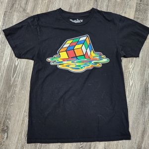 Awesome RUBIKS cube melted cube T shirt.